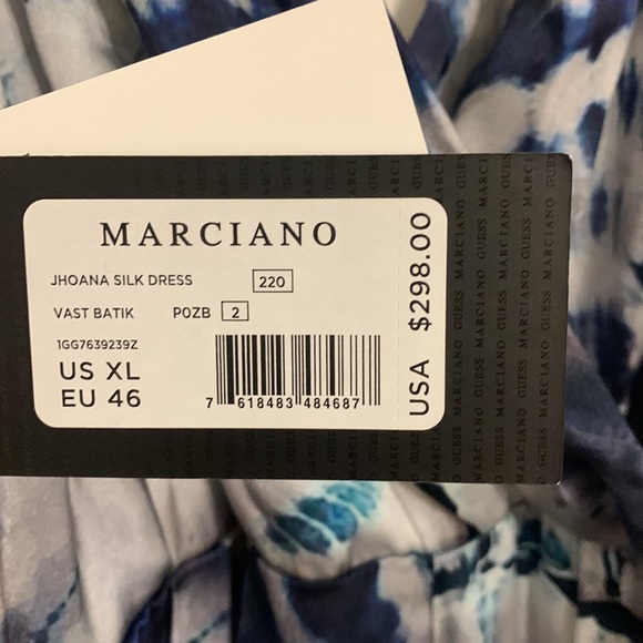 New Marciano Maxi Dress 100% silk - Picture 6 of 9